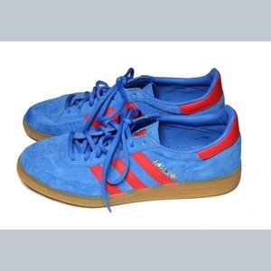 adidas Spezial Handball Casual Sneakers Blue Red Leather Suede Men's Size 9.5M